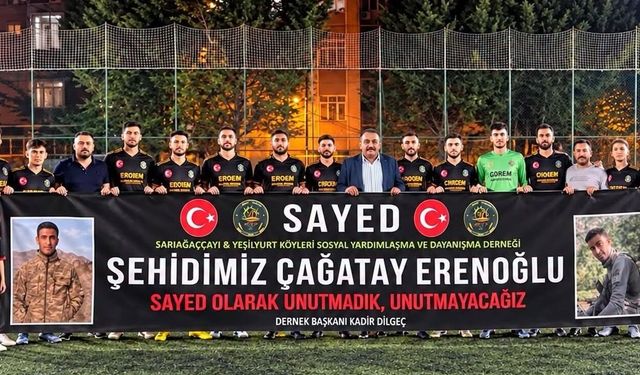 İstanbul’daki turnuvada Şehit Erenoğlu’nun ismi yaşatıldı
