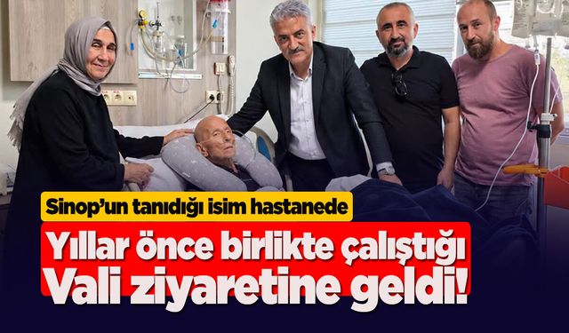 Sinop’ta yolları kesişen iki isim yıllar sonra hastanede buluştu