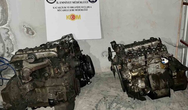 3 gümrük kaçağı otomobil motoru ele geçirildi