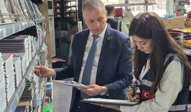 300'ün üzerinde kırtasiye ve 50 binden fazla ürün denetlendi
