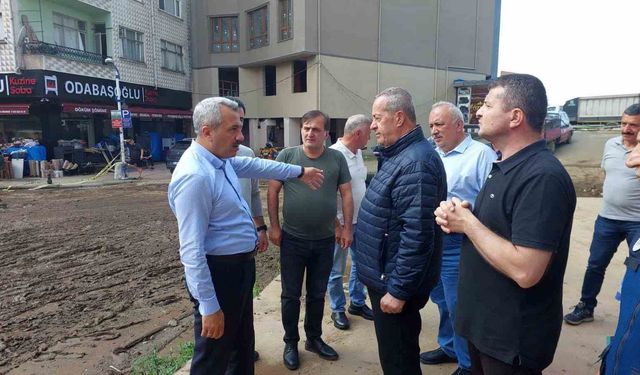 Pazar ilçesinde sağanak sonrası hasar tespit çalışmaları