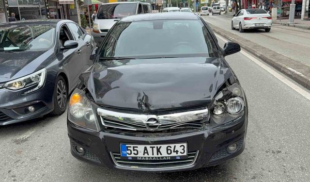 Samsun'da iki araç çarpıştı: 1 kişi yaralandı