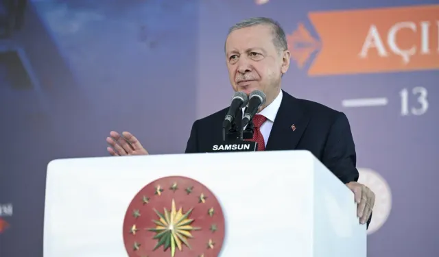 Cumhurbaşkanı Erdoğan, Samsun'da konuştu