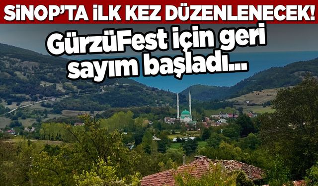 Sinop’ta Gürzüfest heyecanı! Belkıs Akkale de sahne alacak