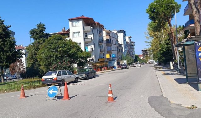 Okullar Caddesi’nde üst yapı çalışmaları
