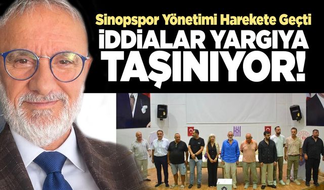 Sinopspor yönetimi harekete geçti: İddialar yargıya taşınıyor
