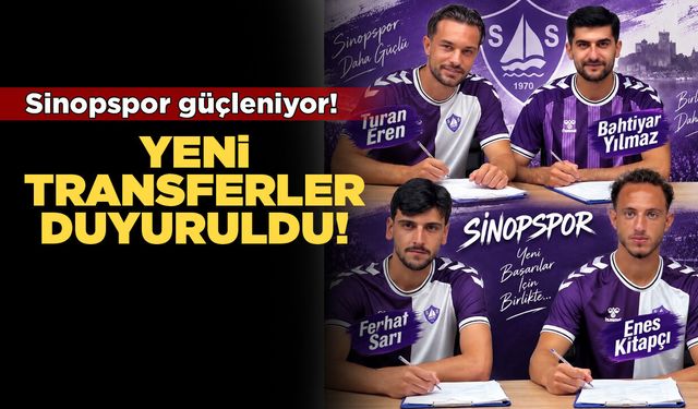 Sinopspor’dan art arda transfer haberleri geldi