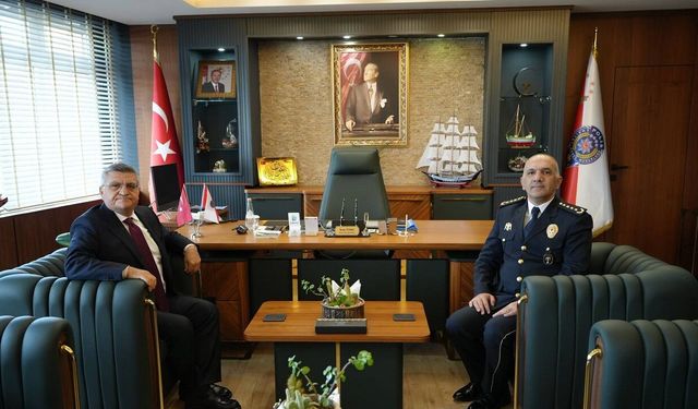 Vali Özarslan, Emniyet Müdürü Tecimer’i ziyaret etti!