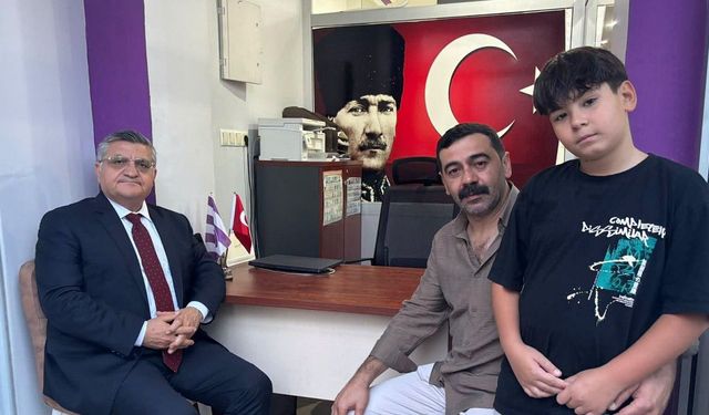 Vali Özarslan’dan Muhtar Emrah Altun’a taziye ziyareti