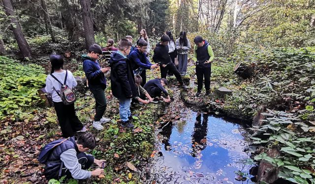Lise öğrencileri Kuzalan Tabiat Parkı'nı keşfetti