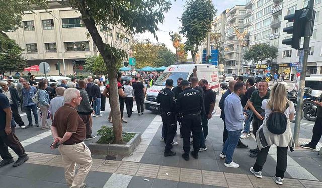 Cadde ortasında darbedildi