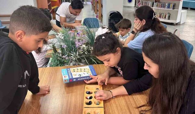 Çocuklar zeka oyunlarıyla öğrendi
