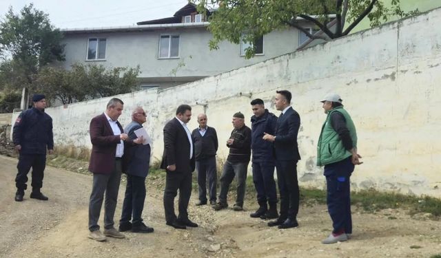 Kaymakam Göktaş köy yollarını inceledi