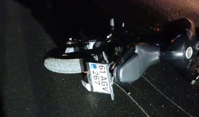 Taksinin çarptığı motosiklet sürücüsü öldü