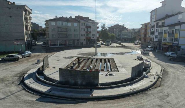 Taşköprü Köprübaşı Meydanı çalışmaları tamamlandı