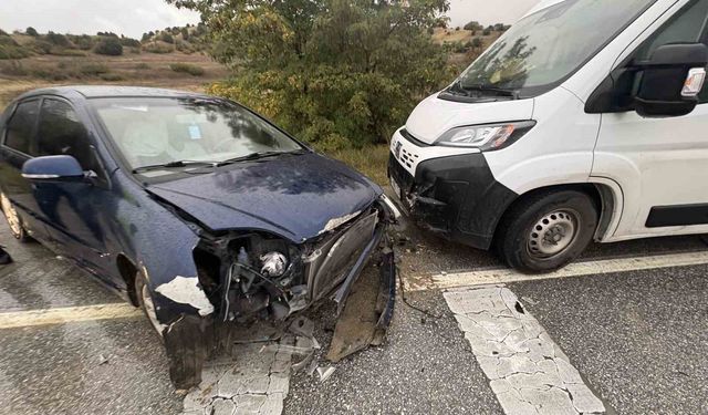Yağış kazayı beraberinde getirdi