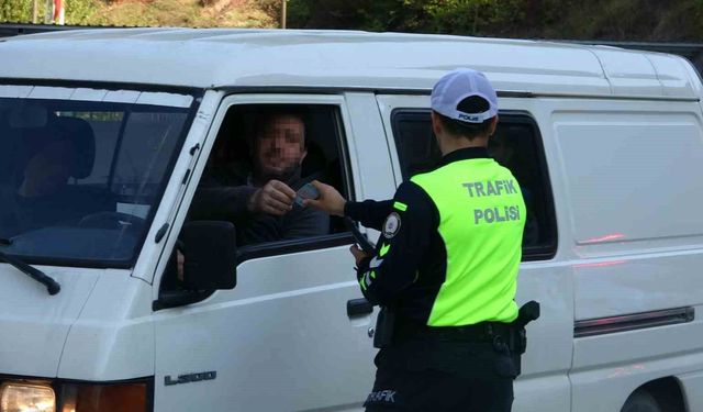 Zonguldak'ta eş zamanlı trafik denetimi