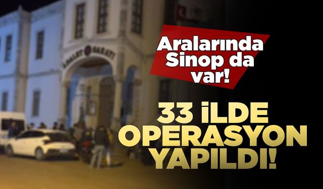 Sinop dahil 33 ilde "yasa dışı bahis" operasyonu