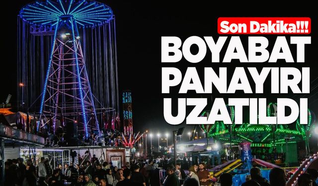 Boyabat Panayırı’nın süresi uzatıldı