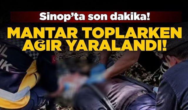 Mantar ararken düştü, ameliyata alındı