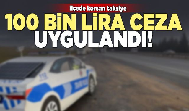 İlçede korsan taksiye 100 bin lira ceza uygulandı!