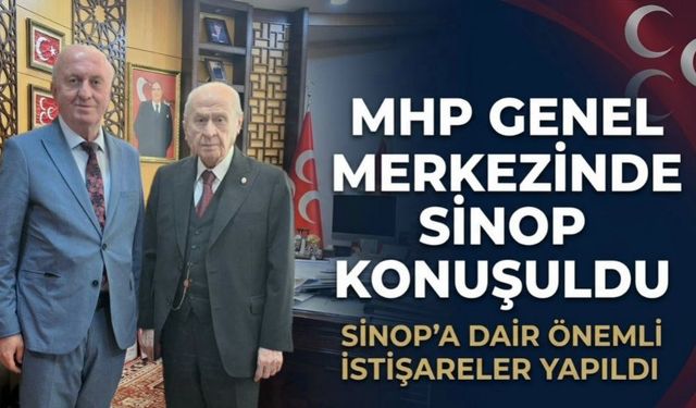MHP Sinop İl Başkanı Çınar, Bahçeli ile Görüştü