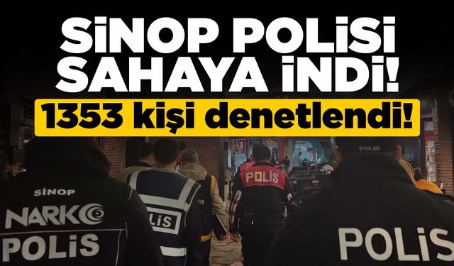 Sinop’ta huzur uygulaması: 1.353 Kişi sorgulandı!