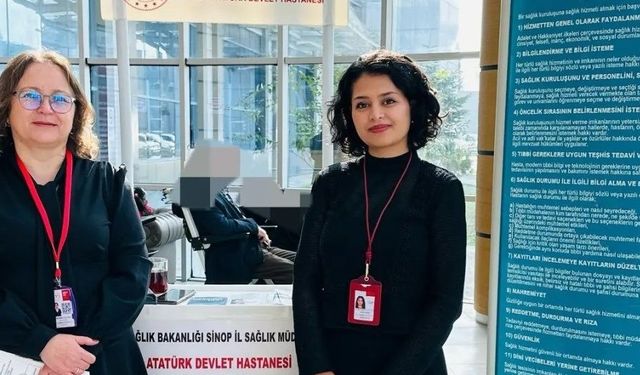 Sinop'ta Hasta Hakları Günü'nde bilgilendirme etkinliği yapıldı