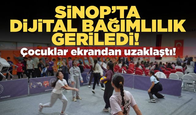 Sinop’ta dijital bağımlılıkta gözle görülür düşüş!