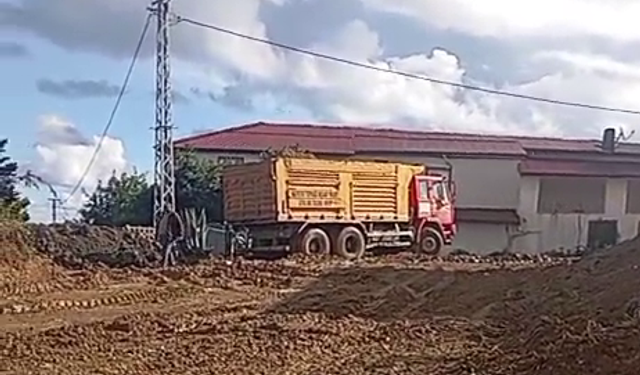Bostancılı Mahallesi’nde hafriyat kamyonlarına tepki!