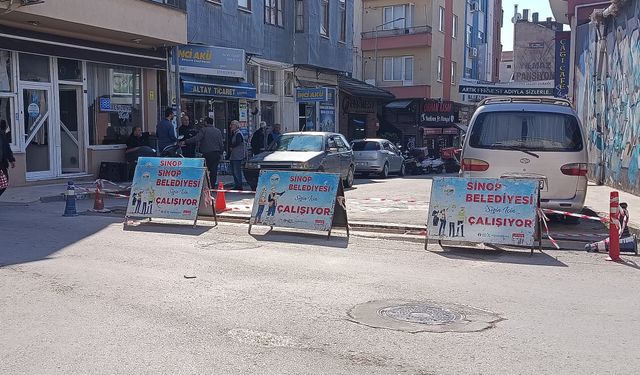 Sinop’ta mazgal yenileme çalışması