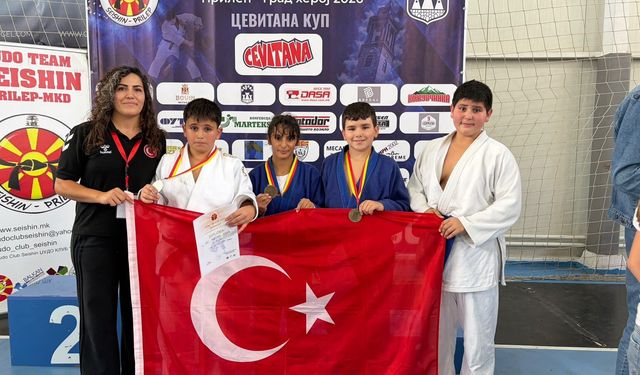 Sinoplu judoculardan Makedonya’da başarı
