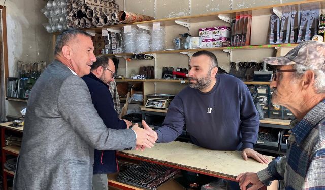 Başkan Üçüncüoğlu esnafı ziyaret etti