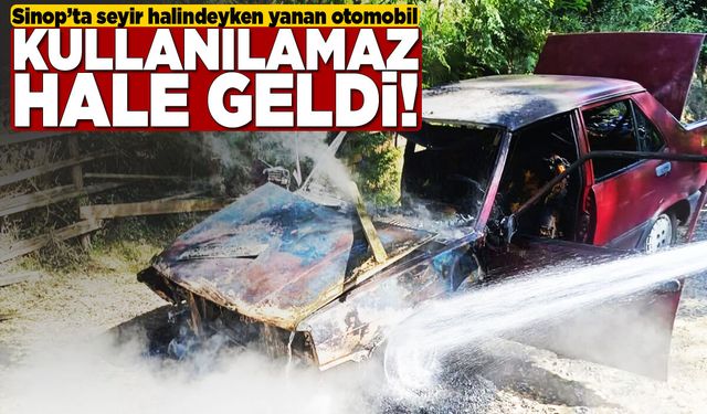 Otomobil yangını ekipleri teyakkuza geçirdi