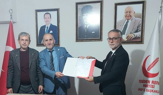Yeniden Refah Partisi Türkeli İlçe Başkanlığına Yüksel Özmen Atandı