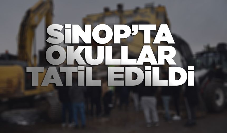 Sinop'ta okullar deprem nedeniyle tatil edildi