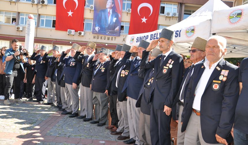 Sinop'ta 19 Eylül Gaziler Günü kutlandı