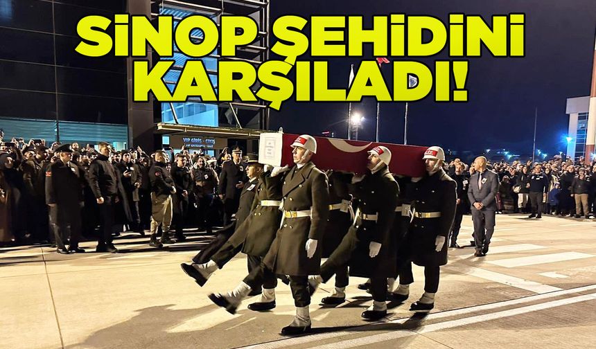 Şehit Er Erenoğlu'nun naaşı memleketi Sinop'a getirildi