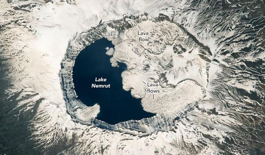 Nemrut Krater Gölü NASA astronotlarının gözdesi oldu