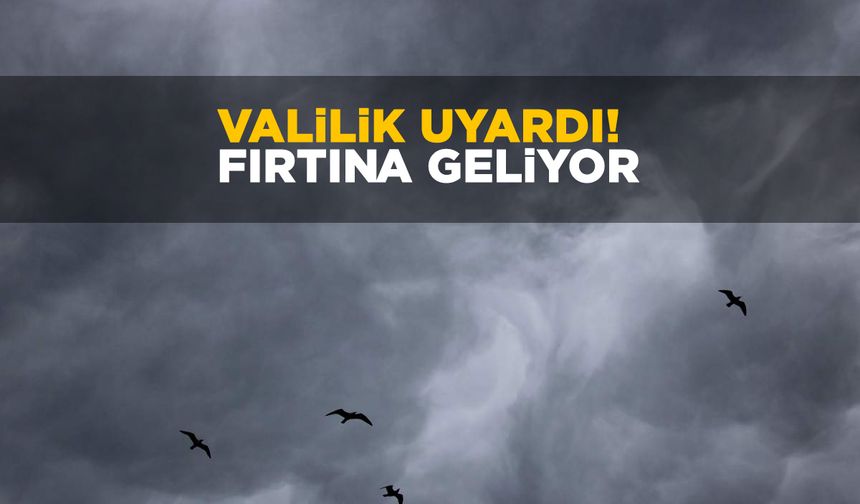 Sinop Valiliği uyardı: Fırtına geliyor