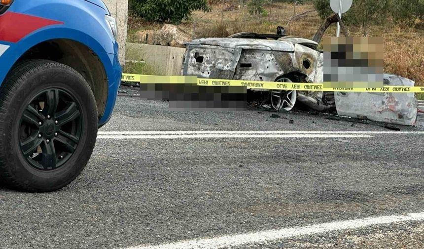 Antalya’da alev alan otomobildeki Polonyalı çift hayatını kaybetti