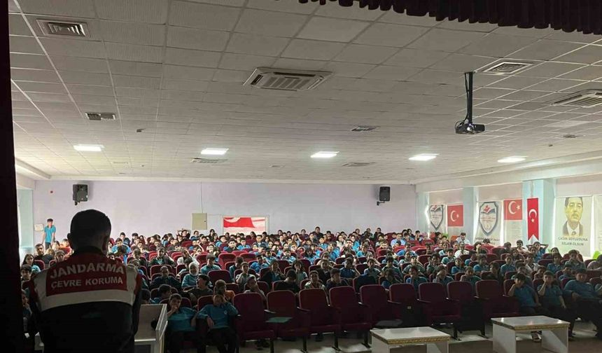 Jandarmadan 269 ilkokul öğrencisine çevre bilinci eğitimi