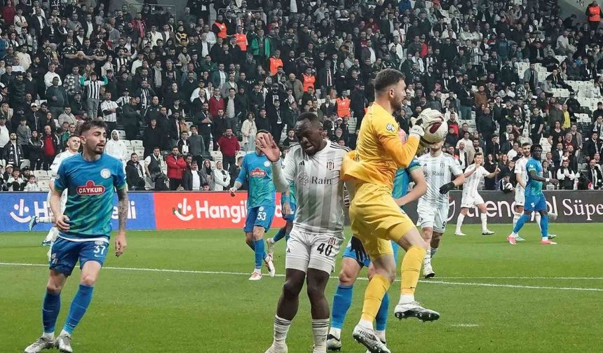 Trendyol Süper Lig: Beşiktaş: 3 - Çaykur Rizespor: 2 (Maç sonucu)