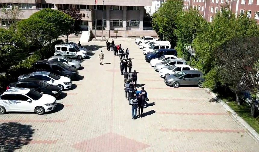 Yozgat’ta "Narkoçelik-15" operasyonunda 10 zanlı tutuklandı