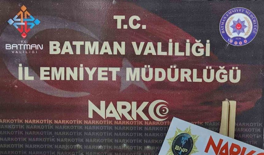 Batman’da üzerinde uyuşturucu madde ele geçirilen şahıs tutuklandı