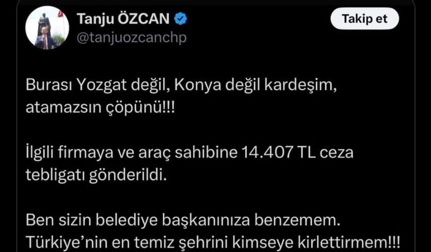 Yozgat Belediye Başkanı Arslan: “Yozgat’ı ve Yozgatlıyı şovlarına alet etme”