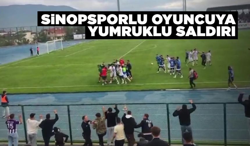 Sinopspor maçında gergin anlar