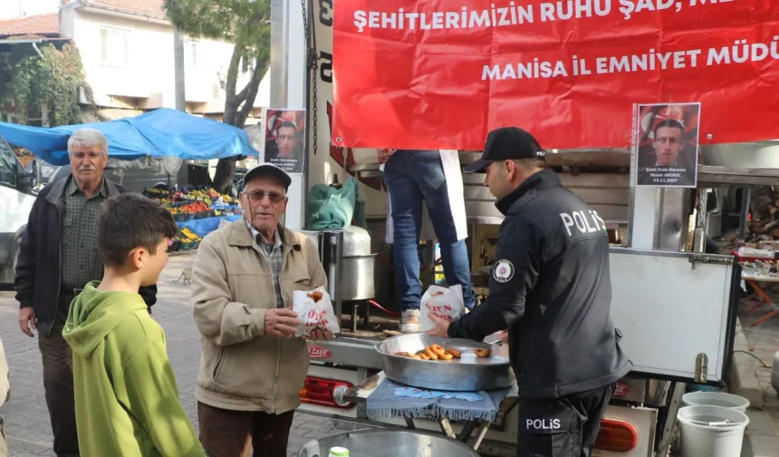 Manisa'dan şehit polis Hasan Akoral'a anma