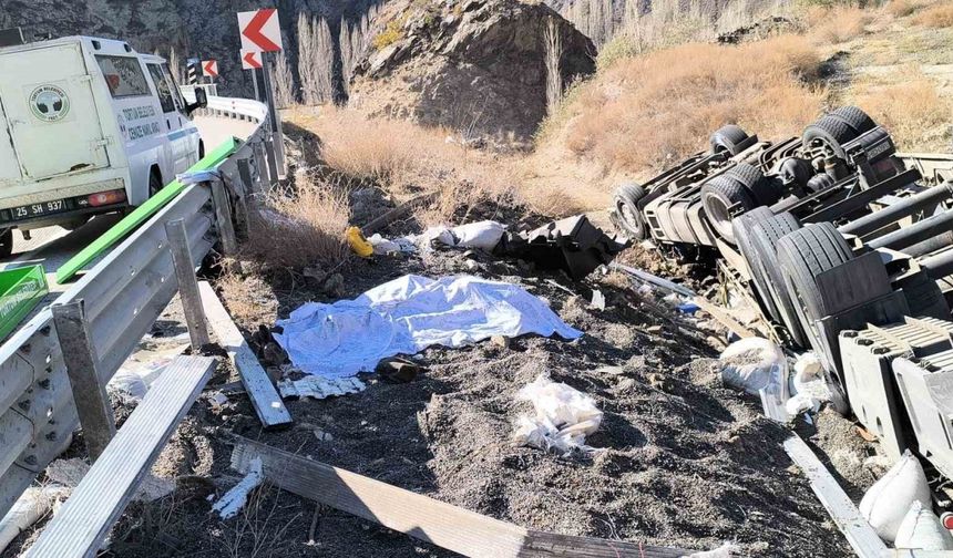 Aracından atlayan tır şoförü hayatını kaybetti