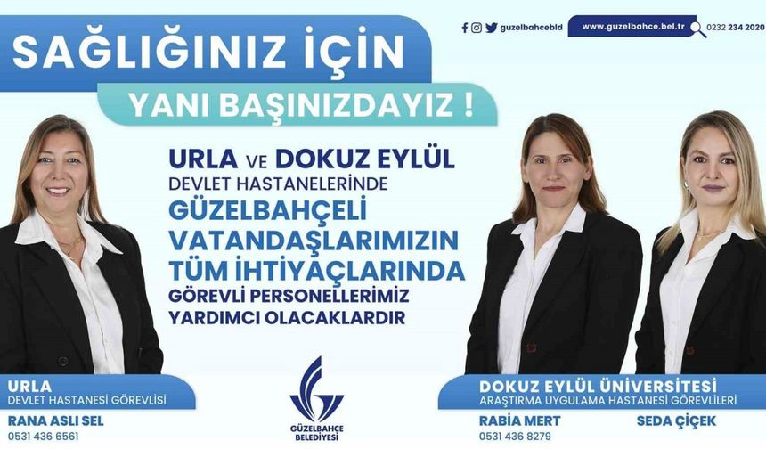 Güzelbahçe Belediyesinden hastane hizmeti